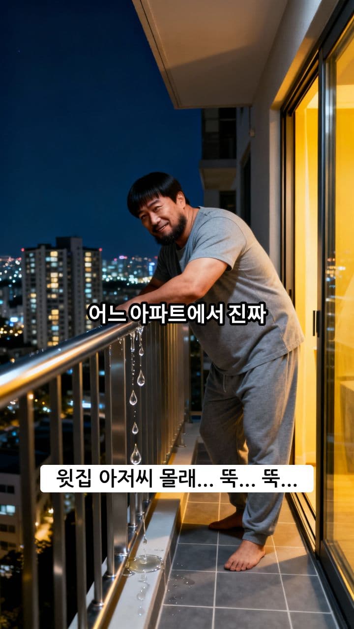 황당한 아파트 소변 사건
