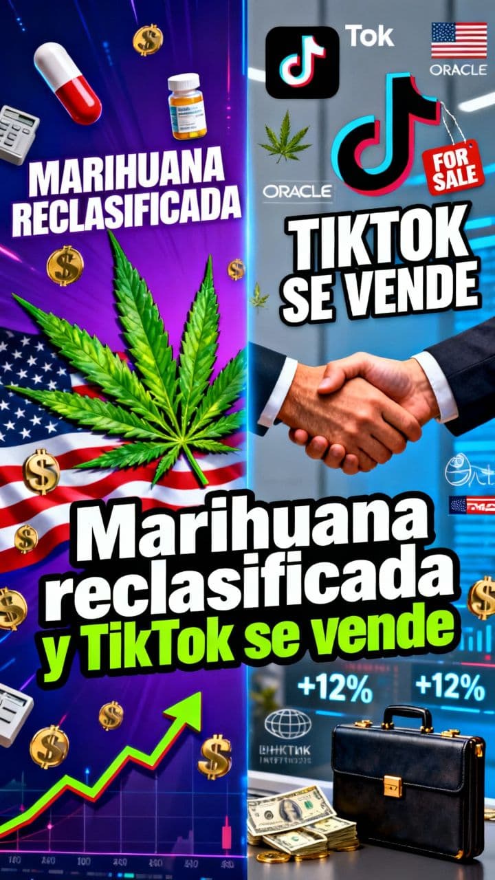 Marihuana reclasificada y TikTok se vende