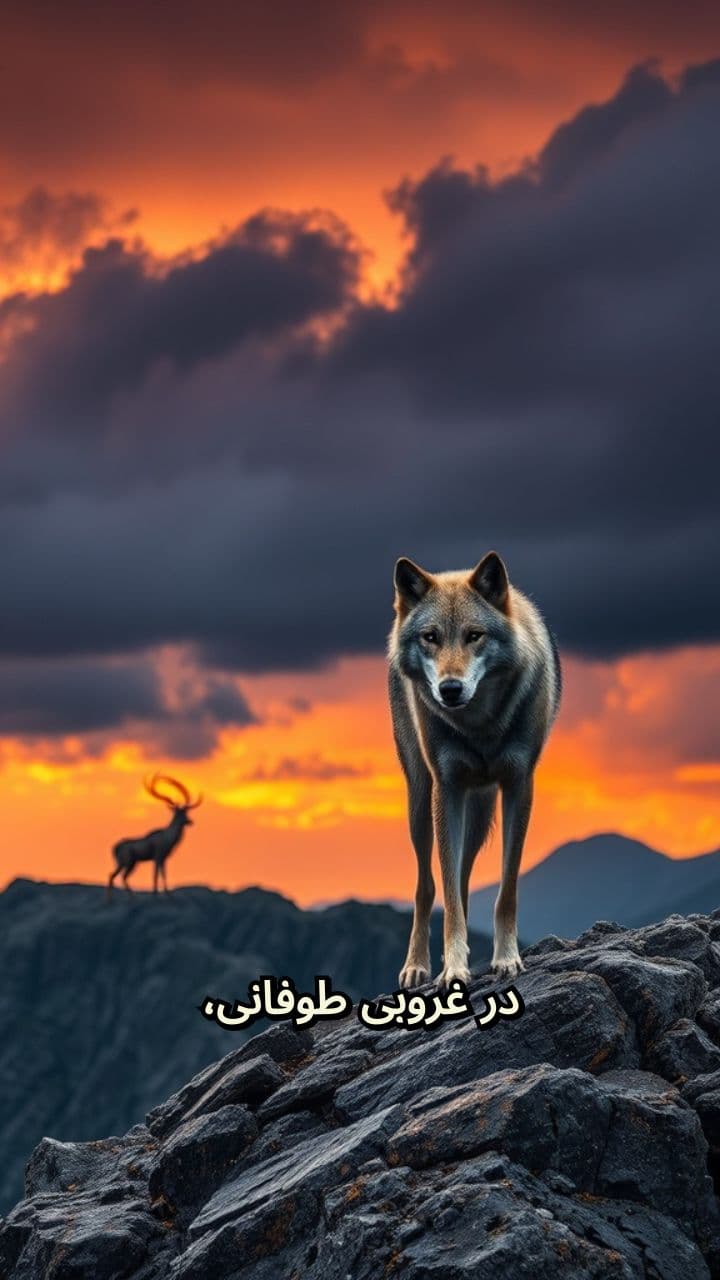 تعقیب و گریز در کوهستان طوفانی