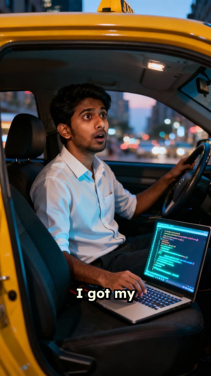 टैक्सी चलाते हुए मिला पहला IT नौकरी