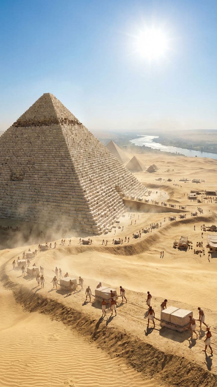 The Monumental Construction of the Pyramids