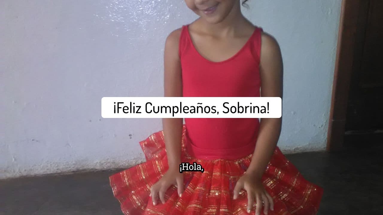 Feliz Cumpleaños Sobrina