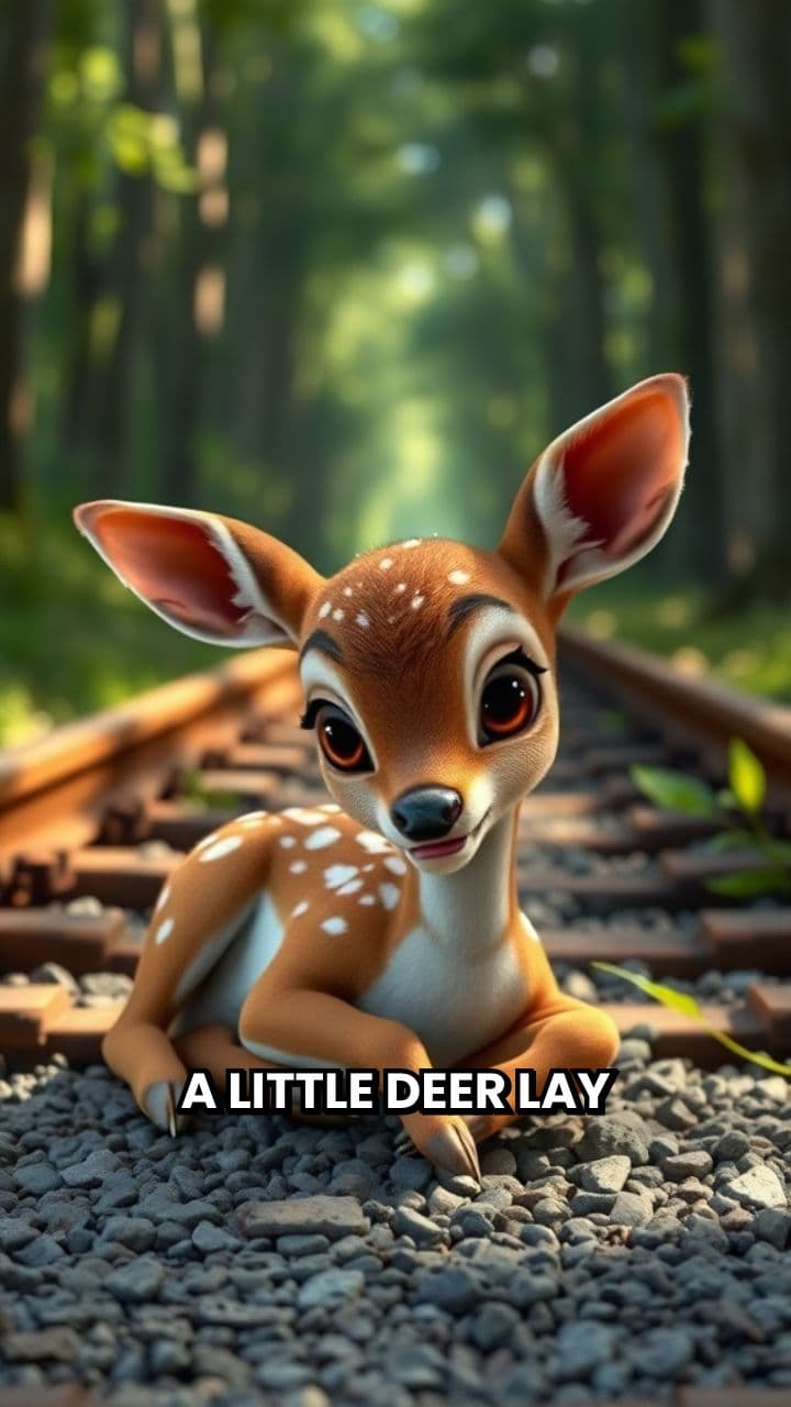Injured Deer on the Railway Track