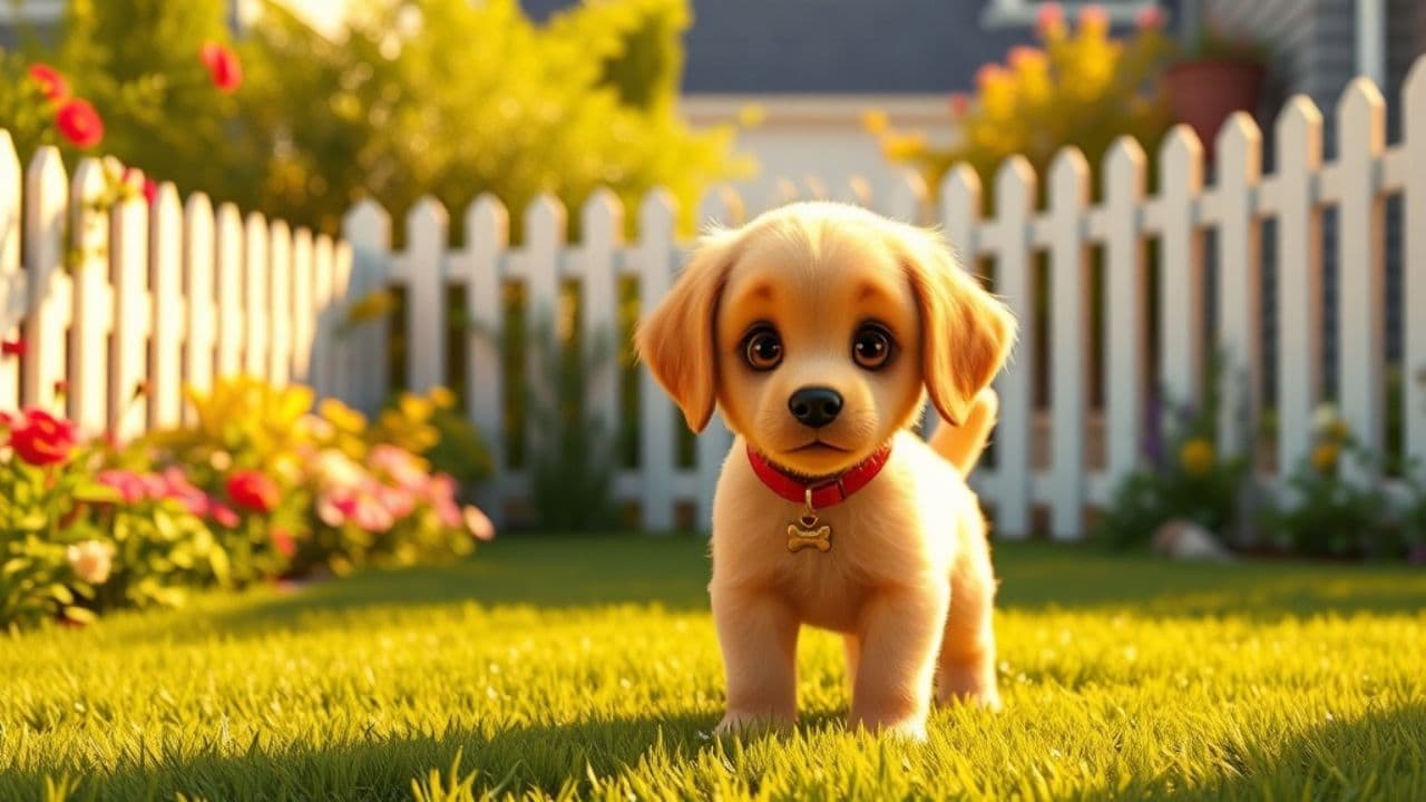 Il cagnolino Ham-Ham giocoso