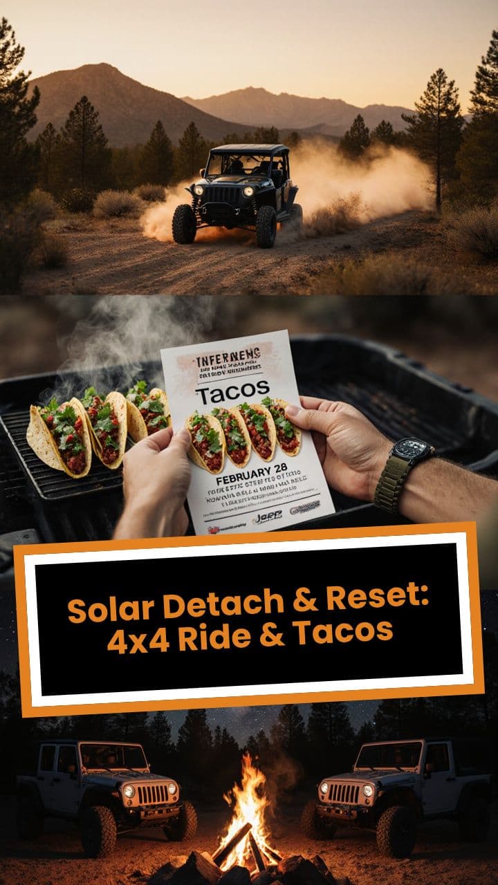Solar Detach & Reset: 4x4 Ride & Tacos