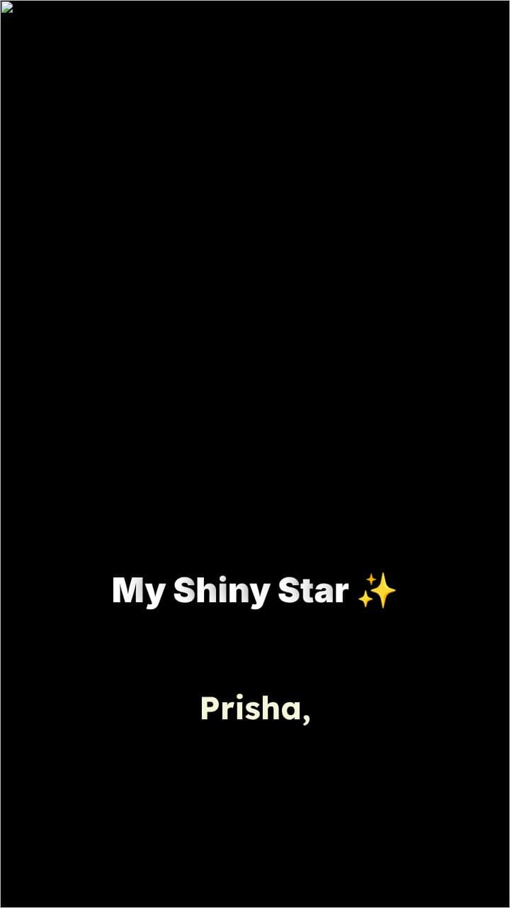 Prisha, Our Shiny Star