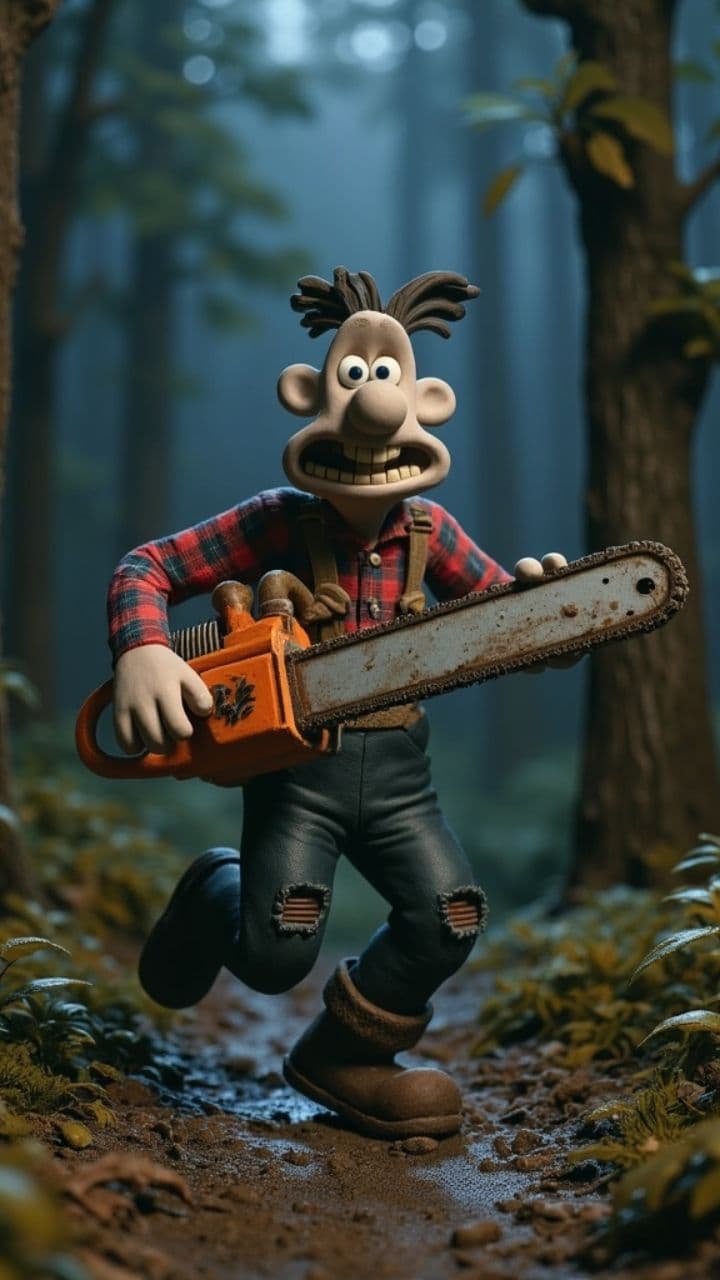 Chainsaw Madness in the Dark Forest