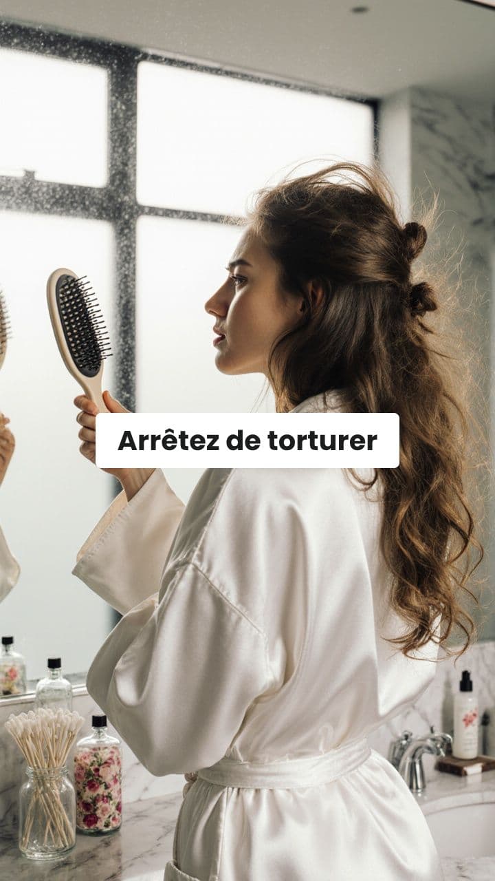 Peigne brumisateur pour démêlage facile