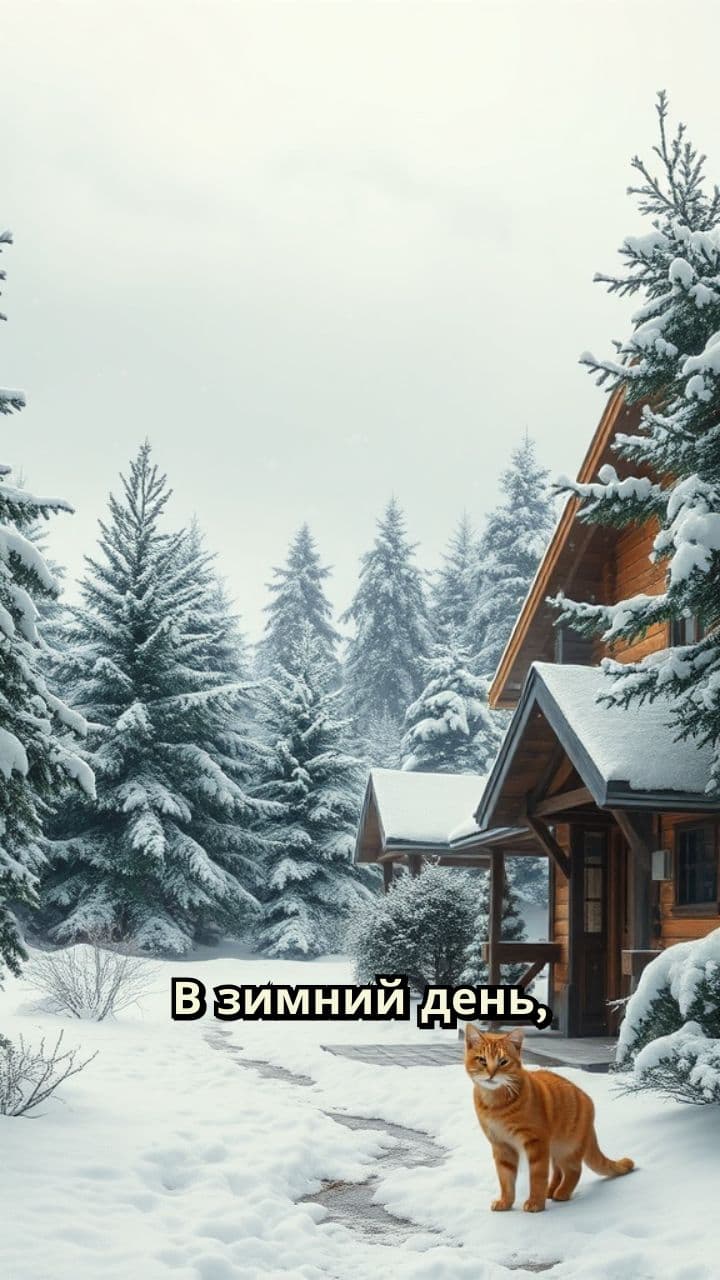 Зимний Помощник: Приключения Кота и Дров