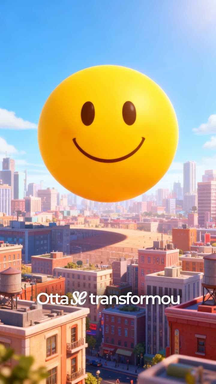 Chuva de Emojis Flutuantes