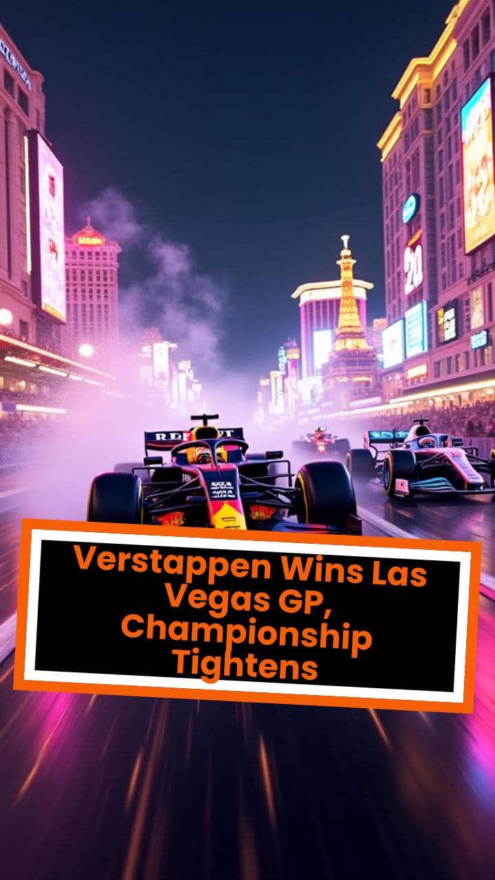 Verstappen Wins Las Vegas GP, Championship Tightens