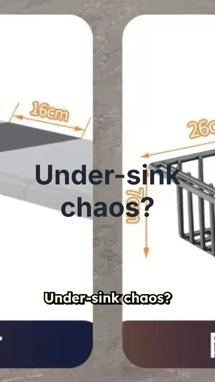 Adjustable Under-Sink Organizer Rack