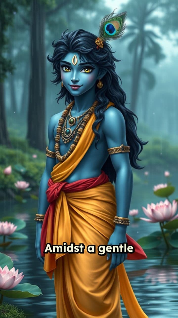 Lord Krishna's Riverine Bliss