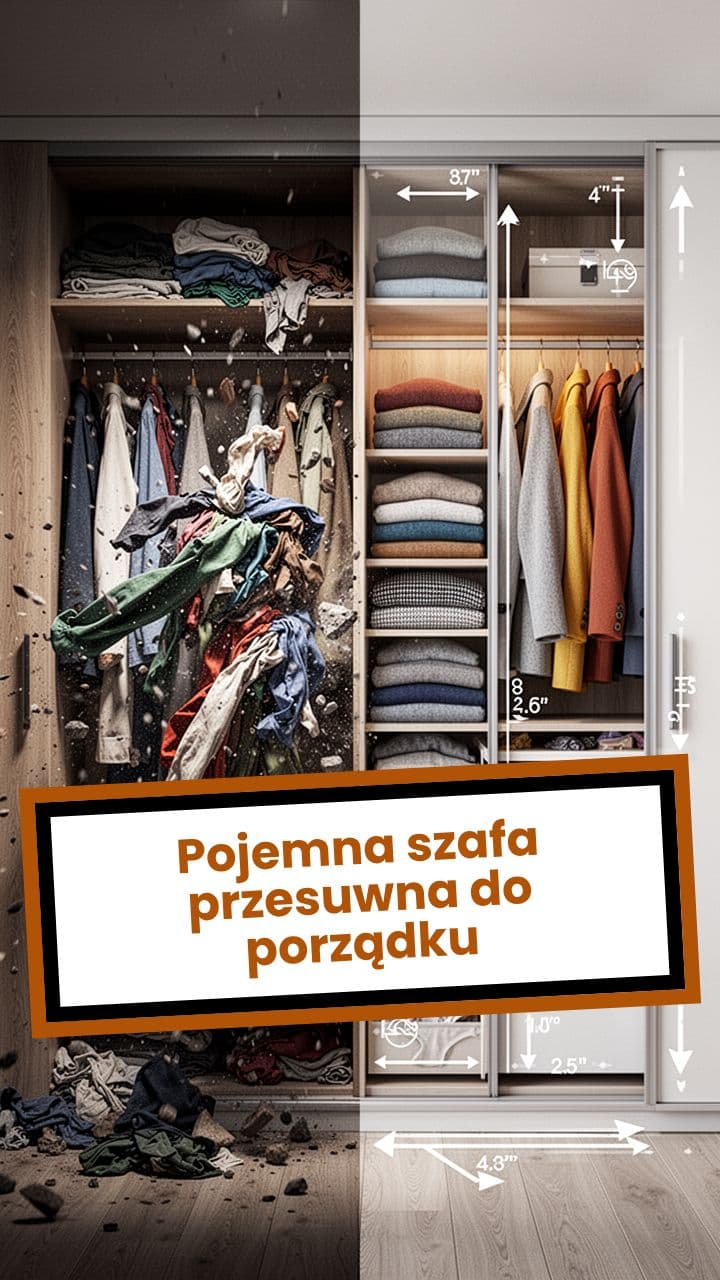 Pojemna szafa przesuwna do porządku