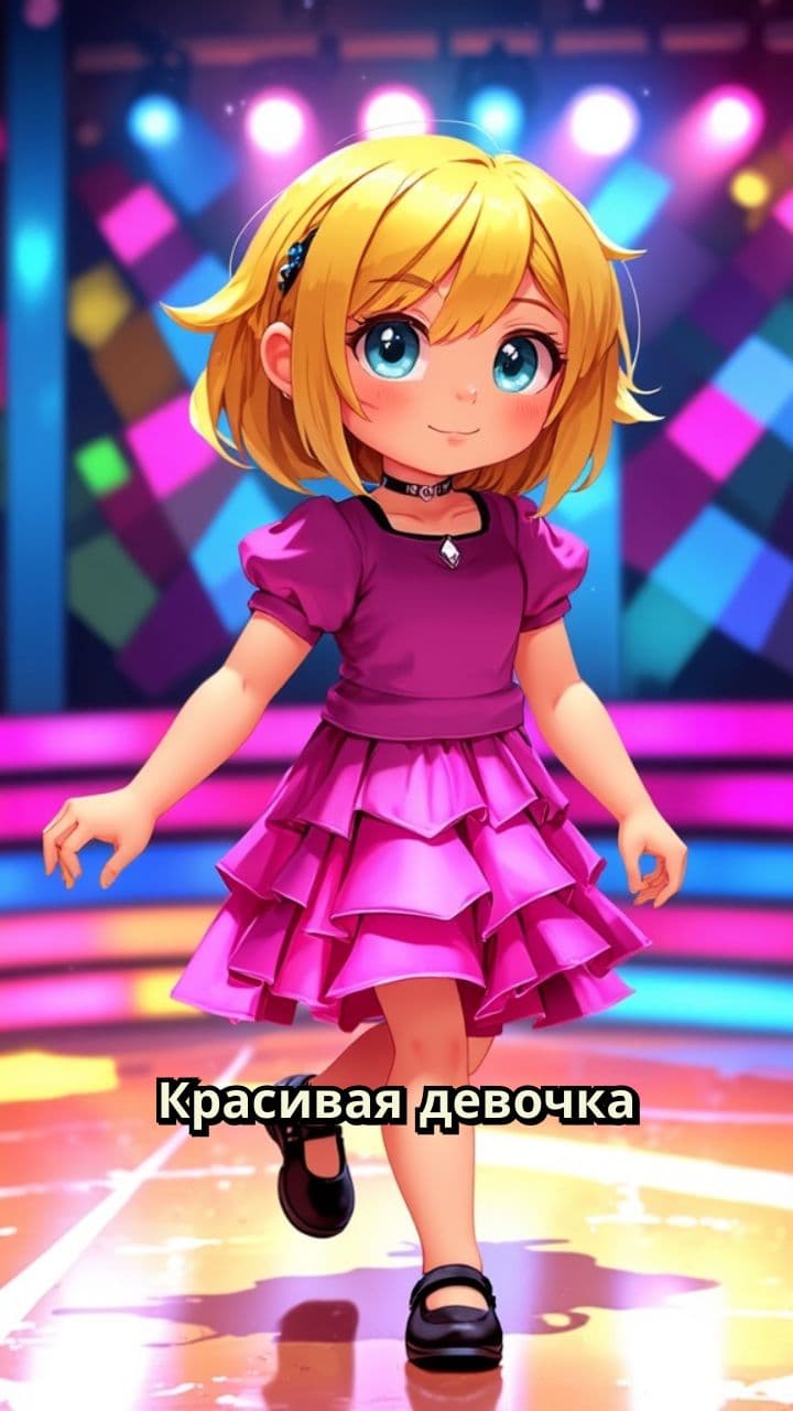 Танец красивой девочки