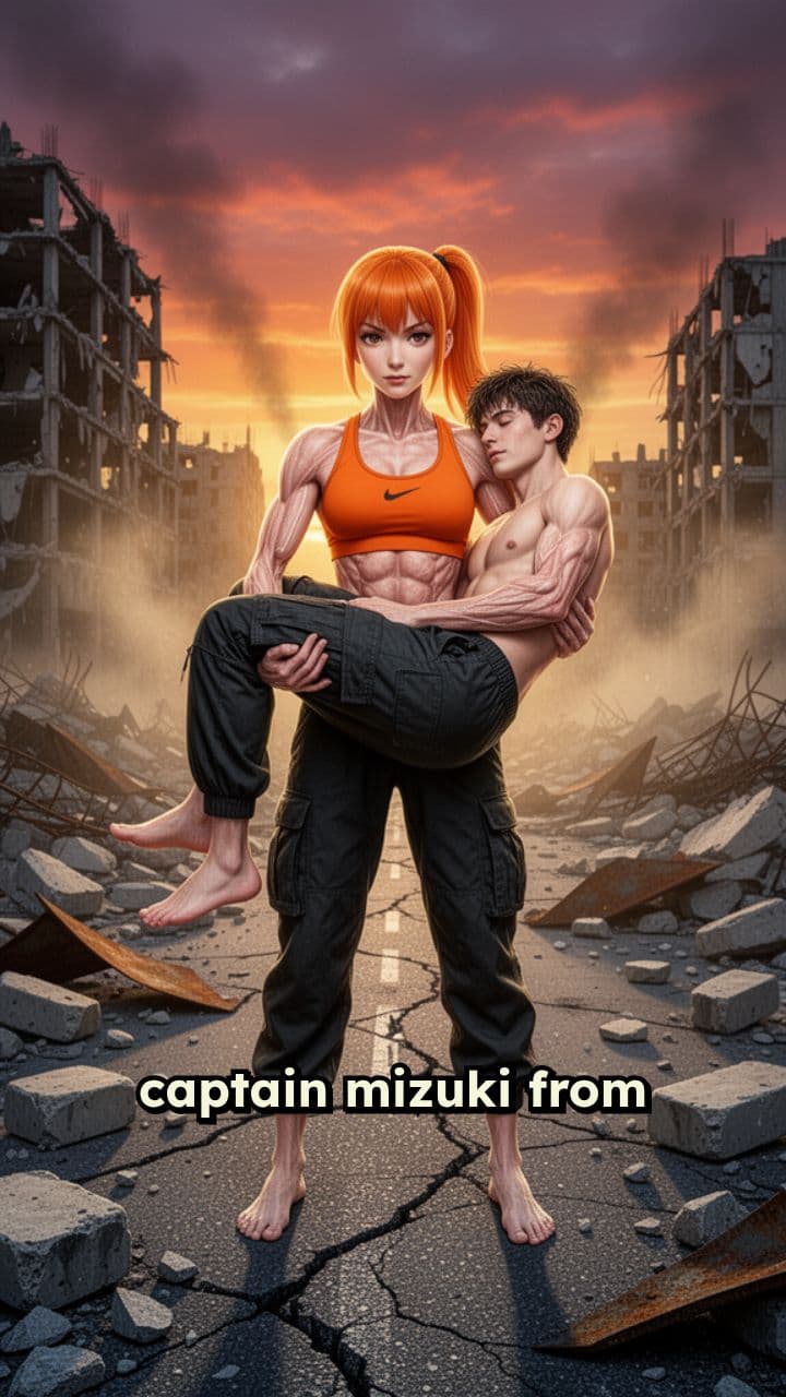 Captain Mizuki Carrying Shirtless Man