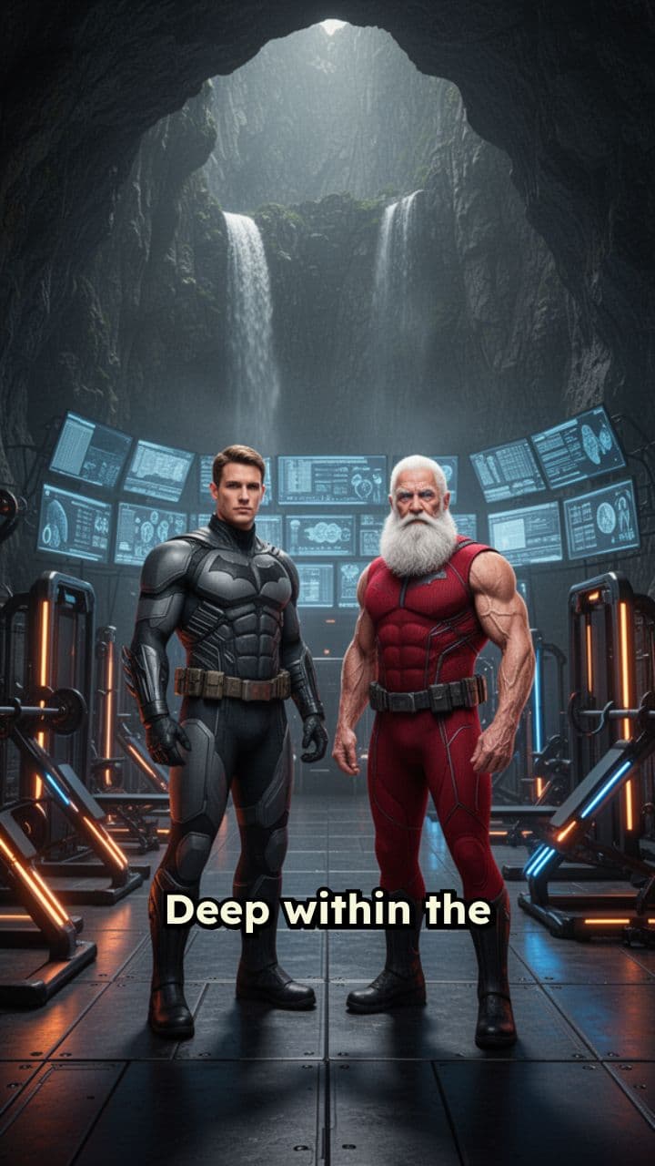 Batman Trains Santa