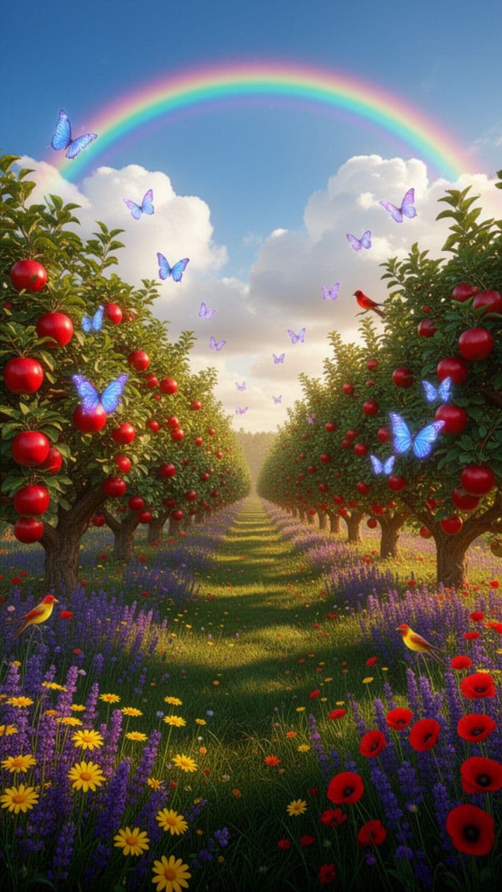 Red Red Apple Children's Song