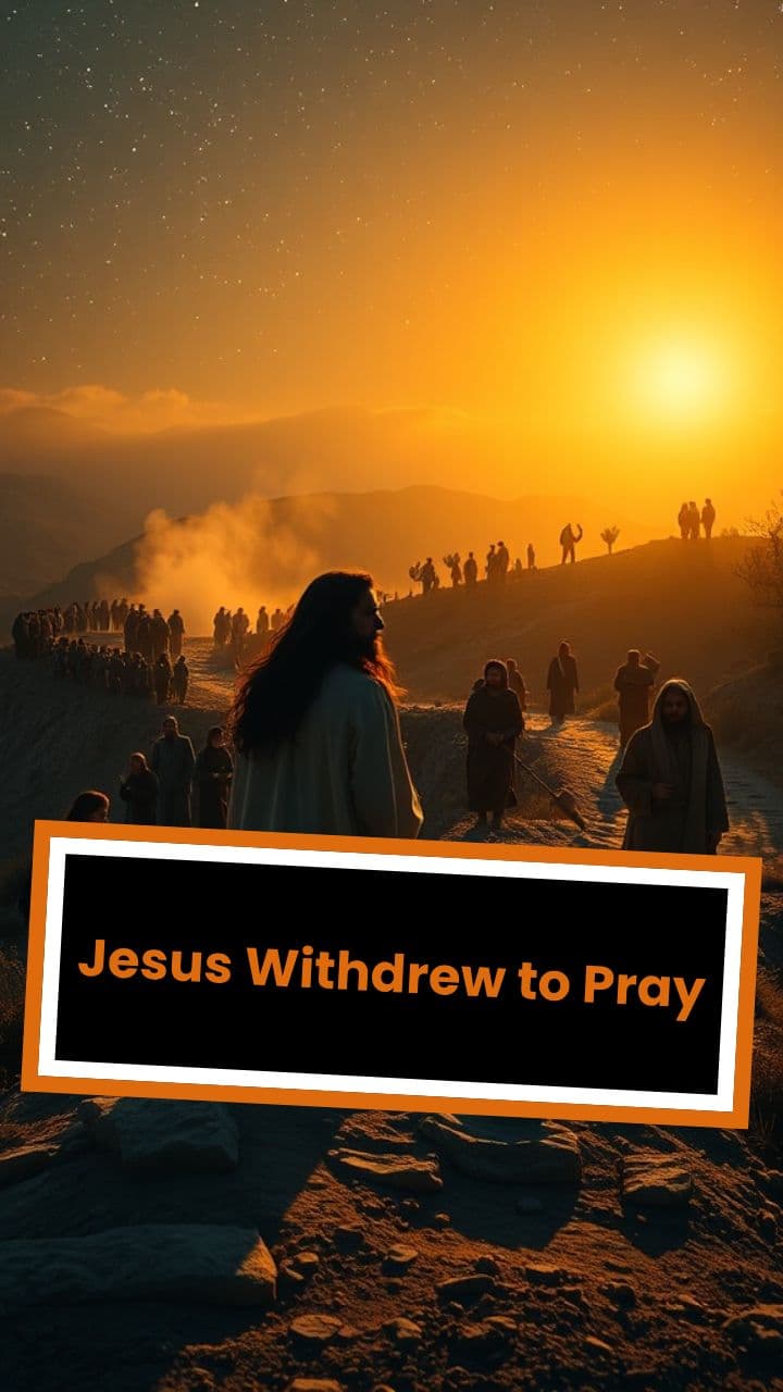 Jesus Withdrew to Pray