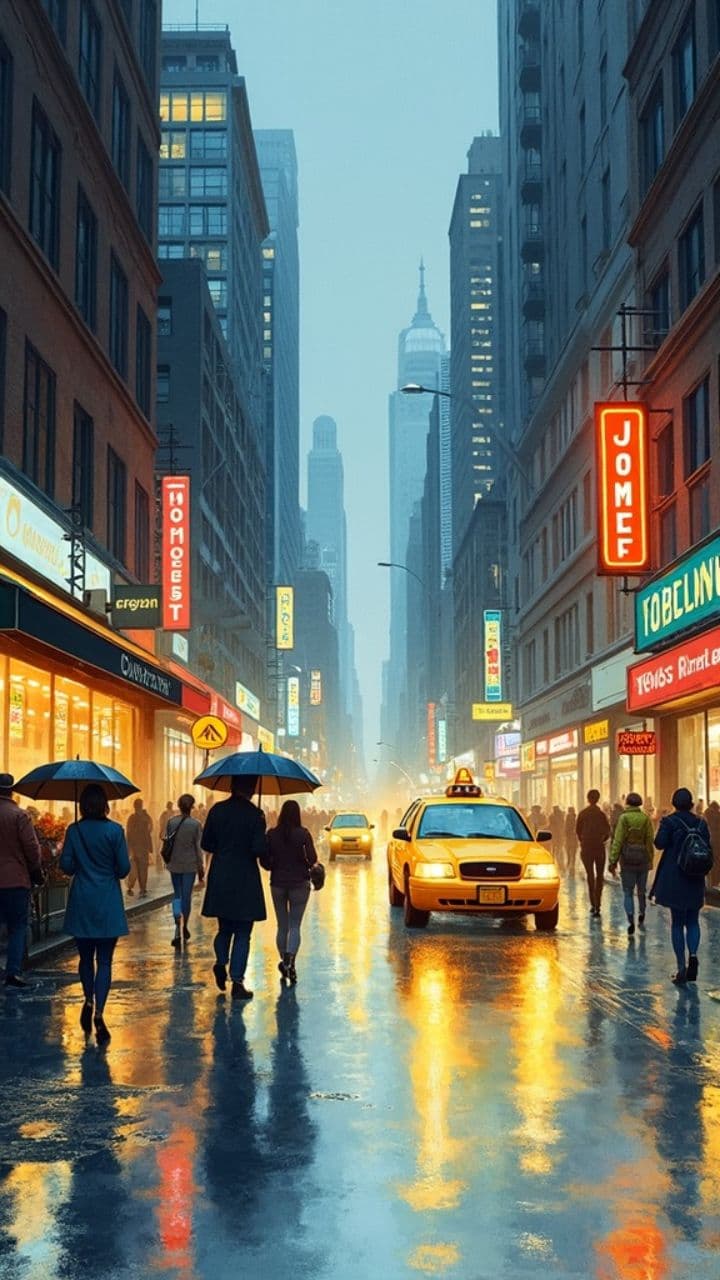 City Rhythms in the Rain (duplicated)