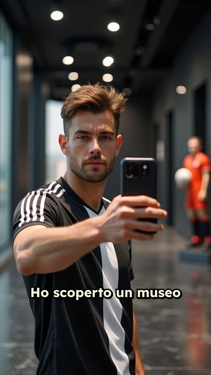 Selfie con le leggende della Juve