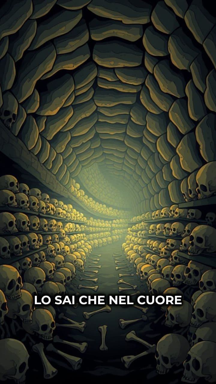 Nel buio delle catacombe