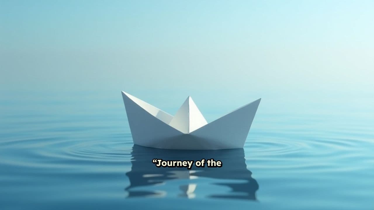 The Resilient Journey of a Paper Boat