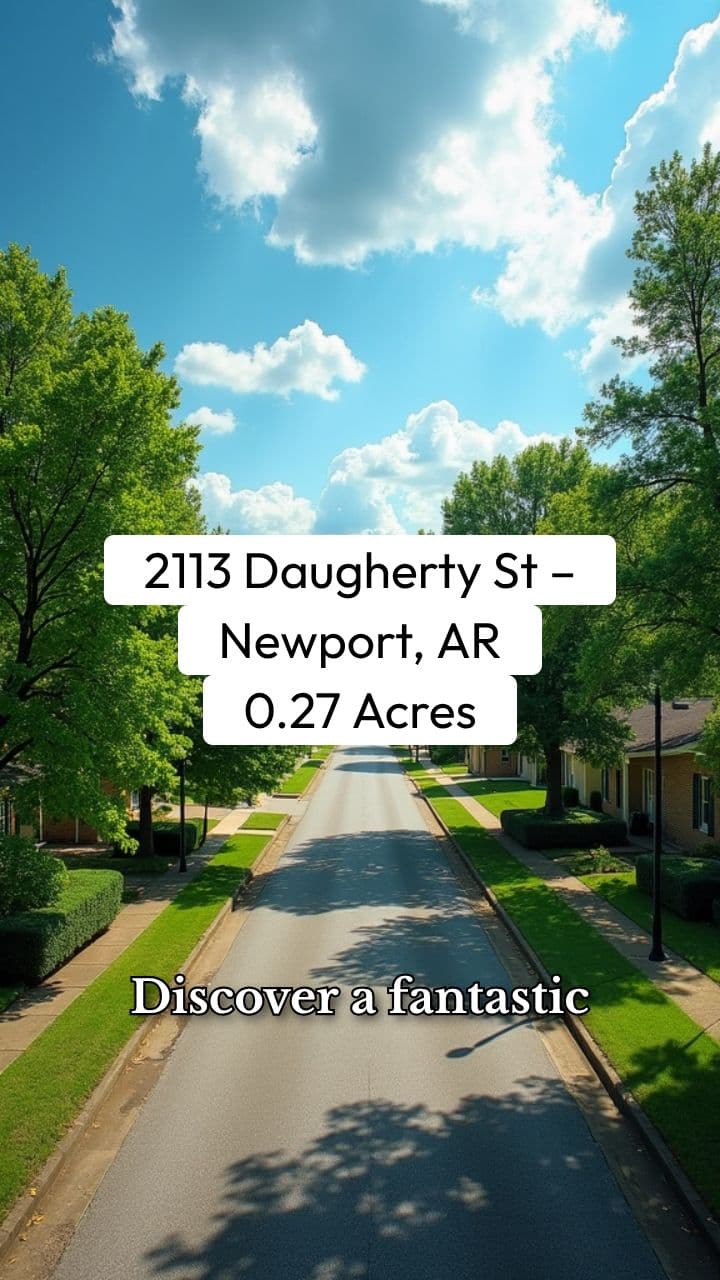 Newport, Arkansas Vacant Lot for Sale