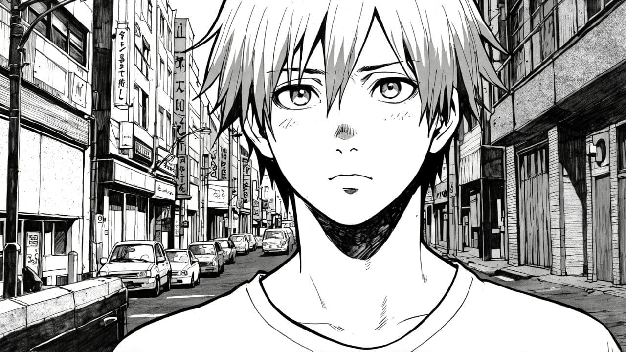 Caduta di un ragazzo in strada