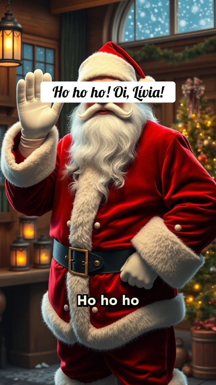 Mensagem do Papai Noel para Lívia
