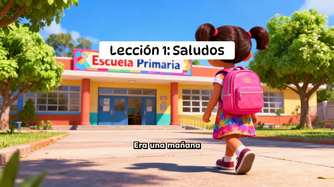 Lección 1: Saludos - El Primer Día en la Escuela
