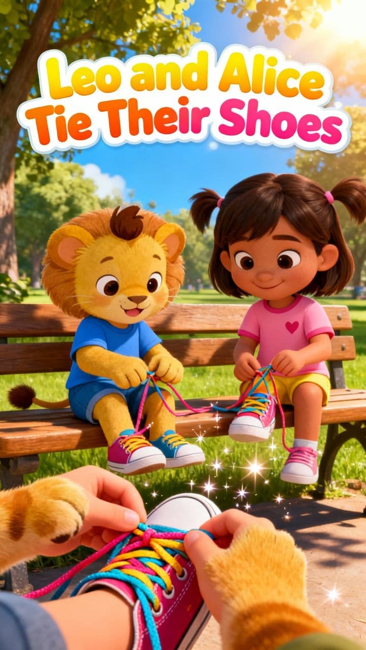Leo and Alice Tie Their Shoes