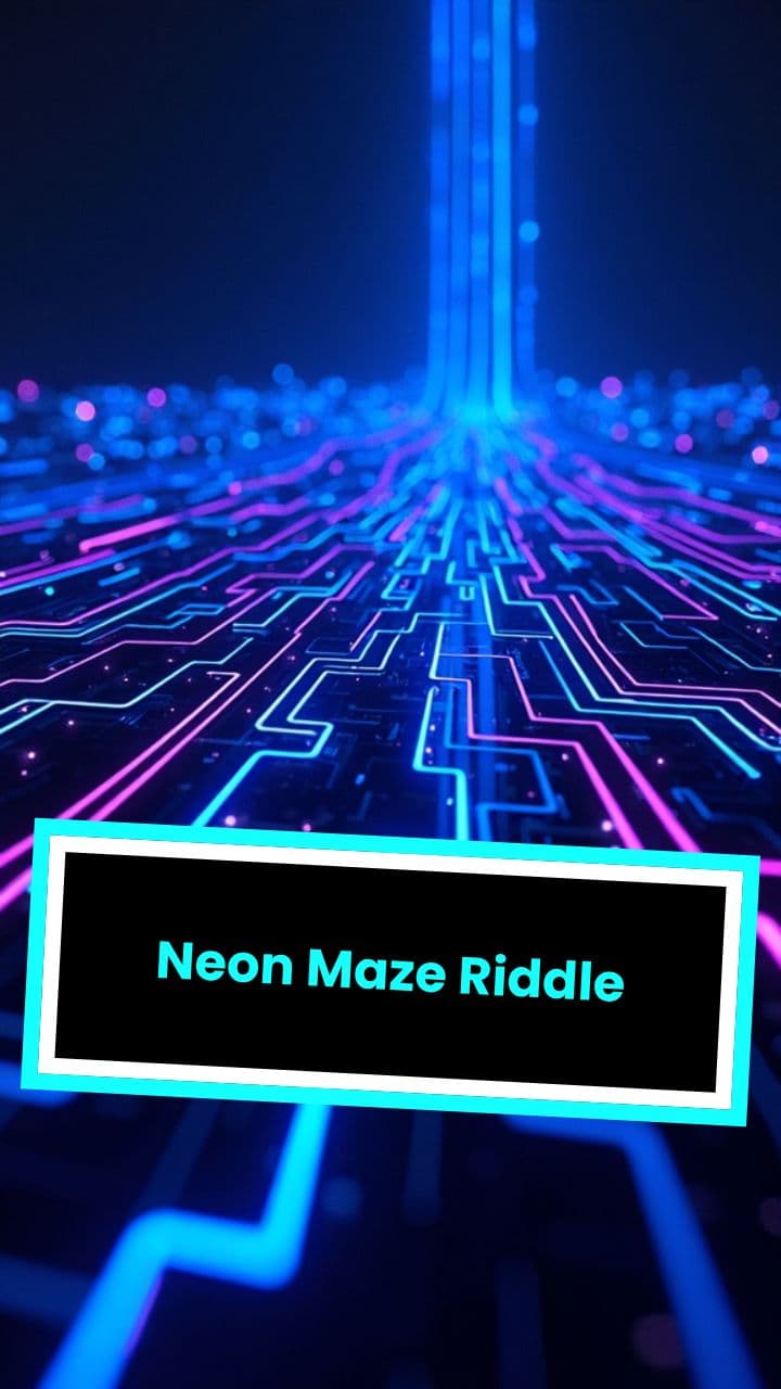 Neon Maze Riddle
