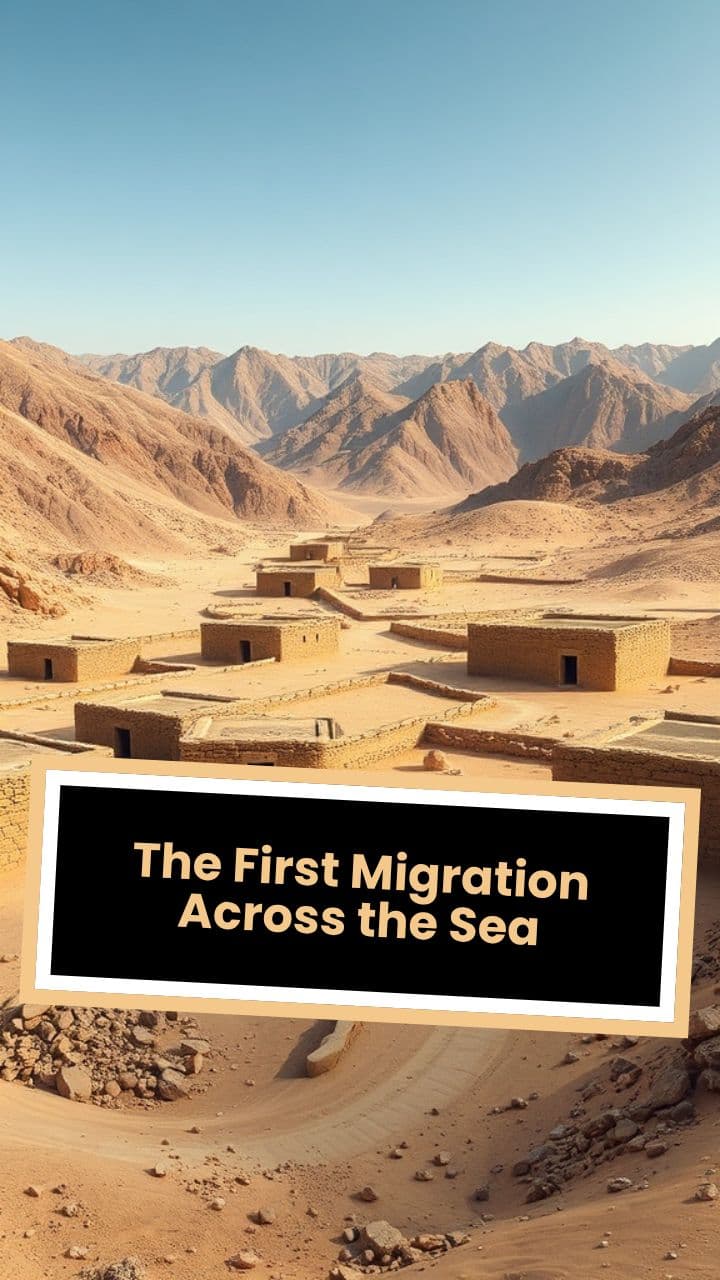 The First Migration Across the Sea