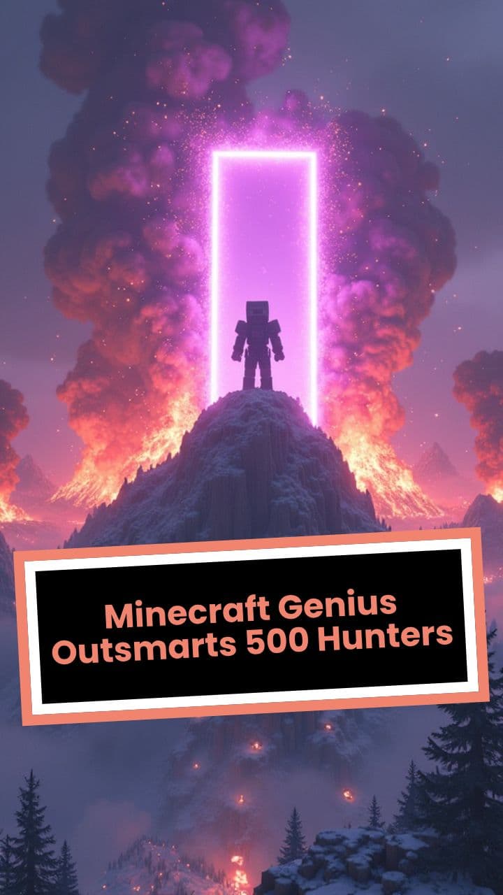 Minecraft Genius Outsmarts 500 Hunters