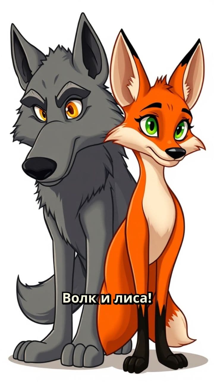 Волк и лиса: Сказка о дружбе