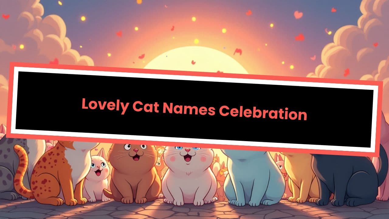 Lovely Cat Names Celebration