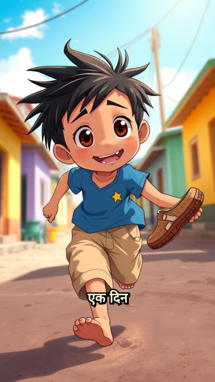 रामू की चप्पल और माँ की मस्ती