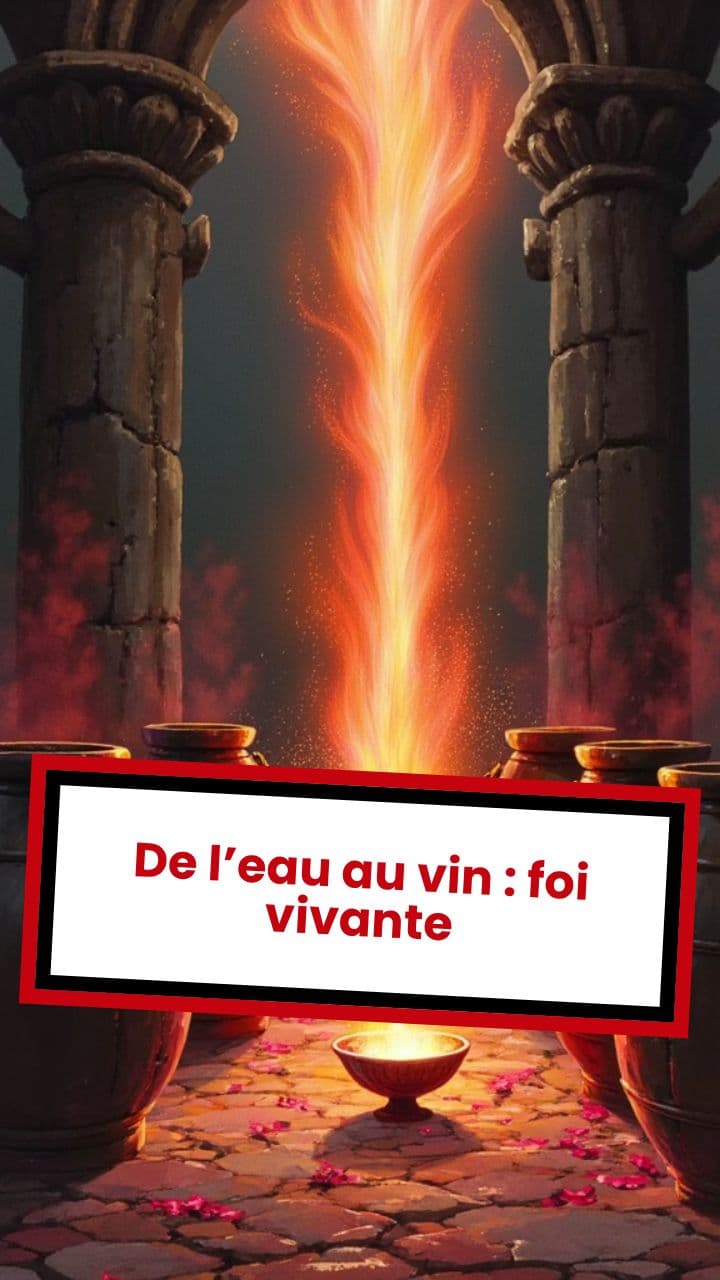 De l’eau au vin : foi vivante