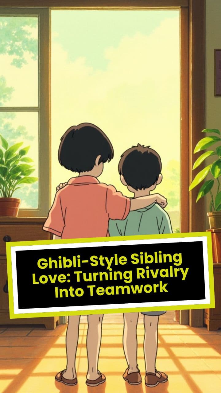 Ghibli-Style Sibling Love: Turning Rivalry Into Teamwork