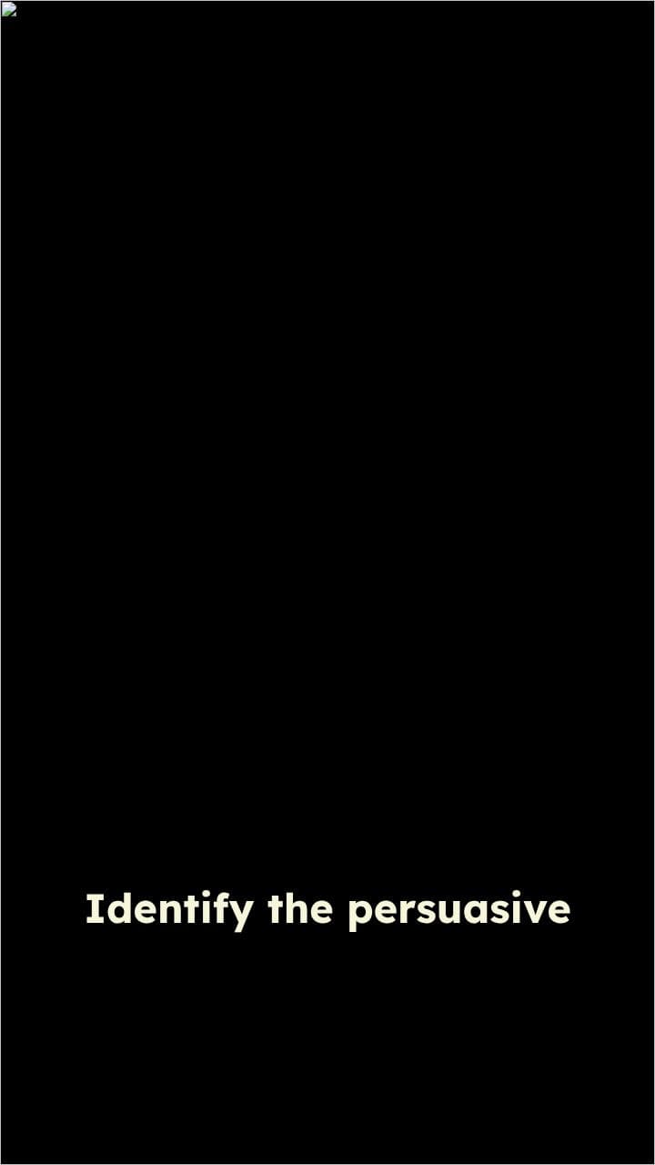 Persuasive Techniques in Sentences
