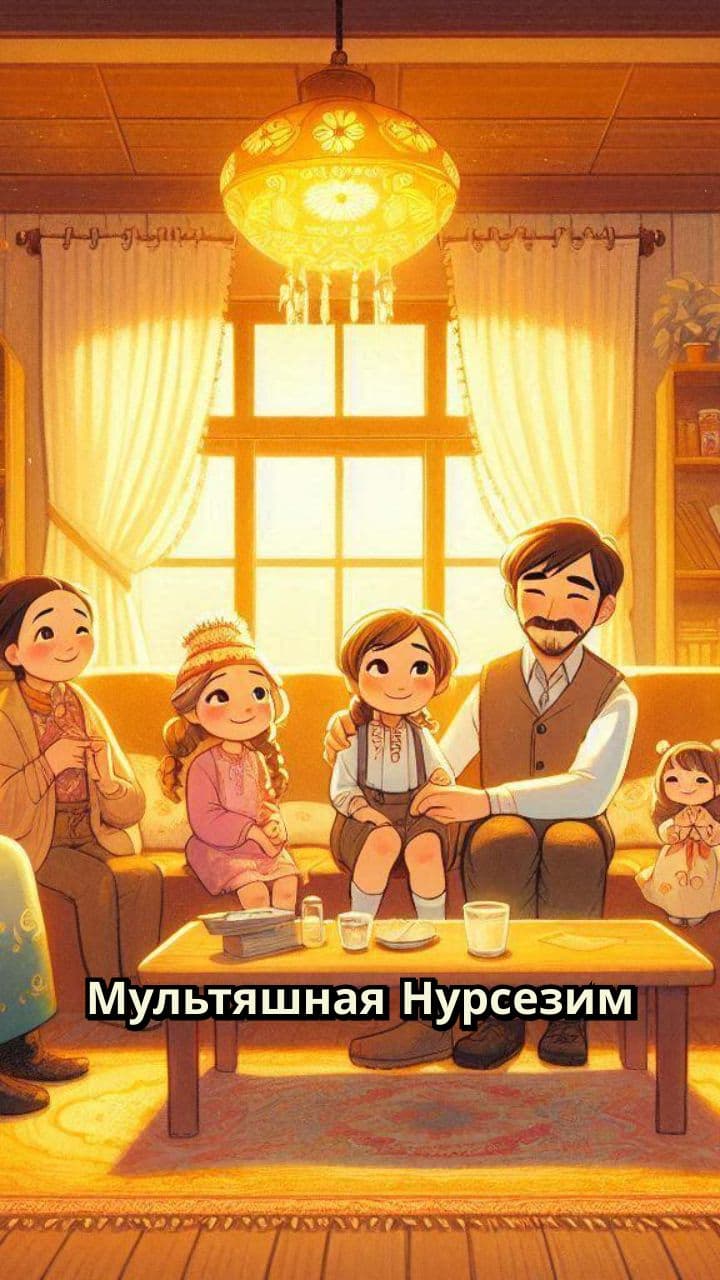 Счастливая семья в уютном доме