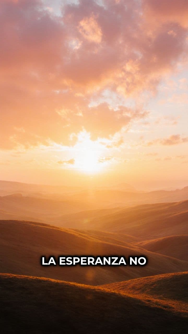 La esperanza fortalece tu mente.
