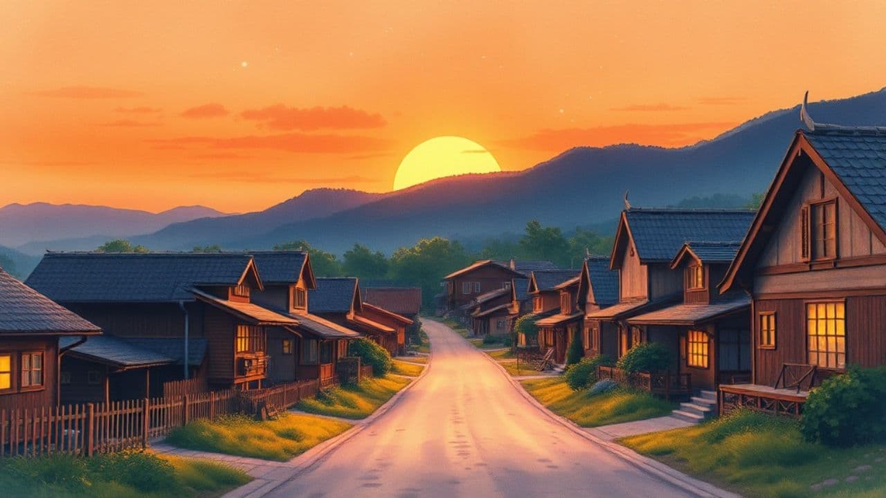 夕焼け小焼けの帰り道