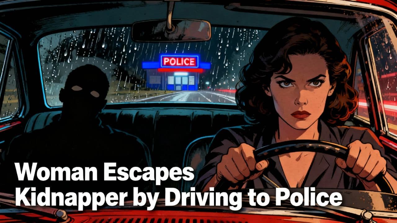 Woman Escapes Kidnapper by Driving to Police