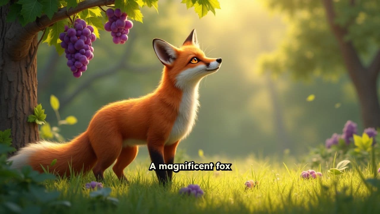 The Frustrated Fox and the Grapes
