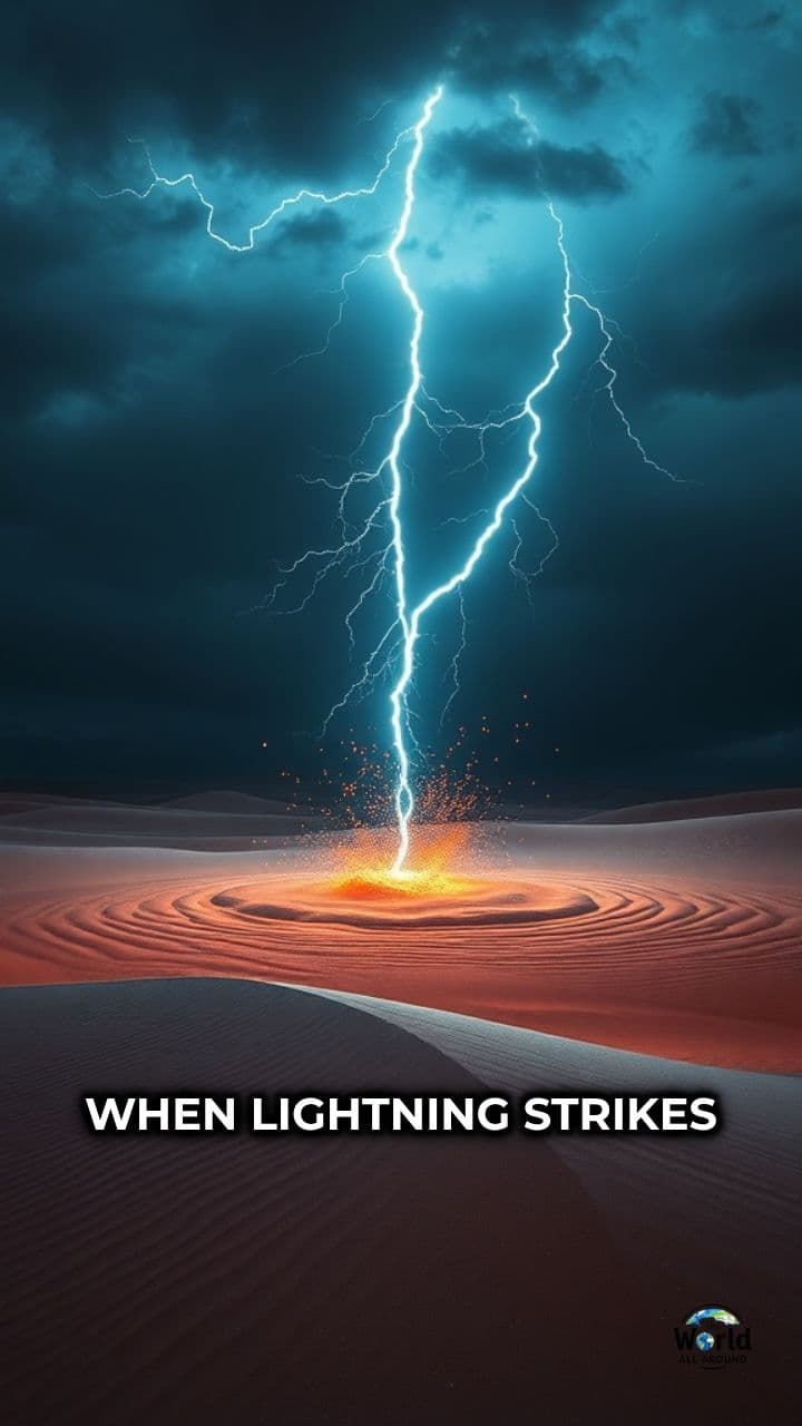 Lightning’s Glass and Nitrogen Effects