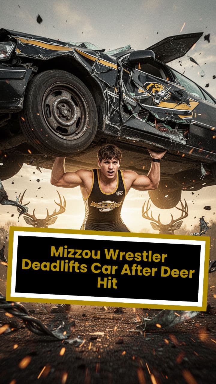 Mizzou Wrestler Deadlifts Car After Deer Hit