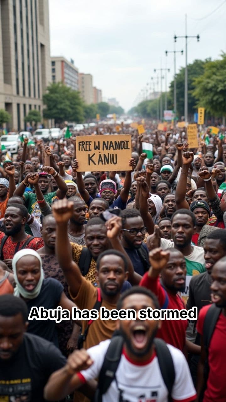 Protesters Demand Nnamdi Kanu's Immediate Release