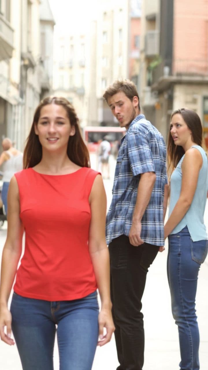 Distracted Boyfriend Meme Animation